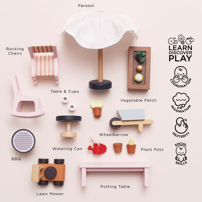 LE TOY VAN CONSERVATORY WOODEN DOLLS HOUSE