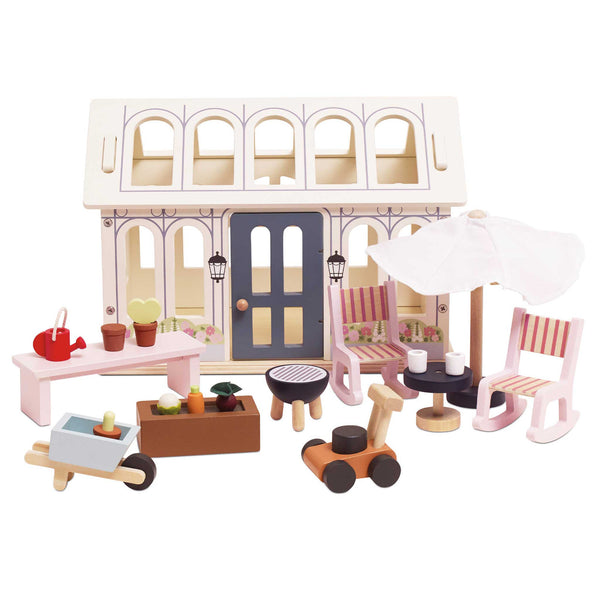 LE TOY VAN CONSERVATORY WOODEN DOLLS HOUSE