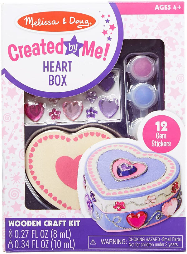 MELISSA & DOUG WOOD HEART BOX