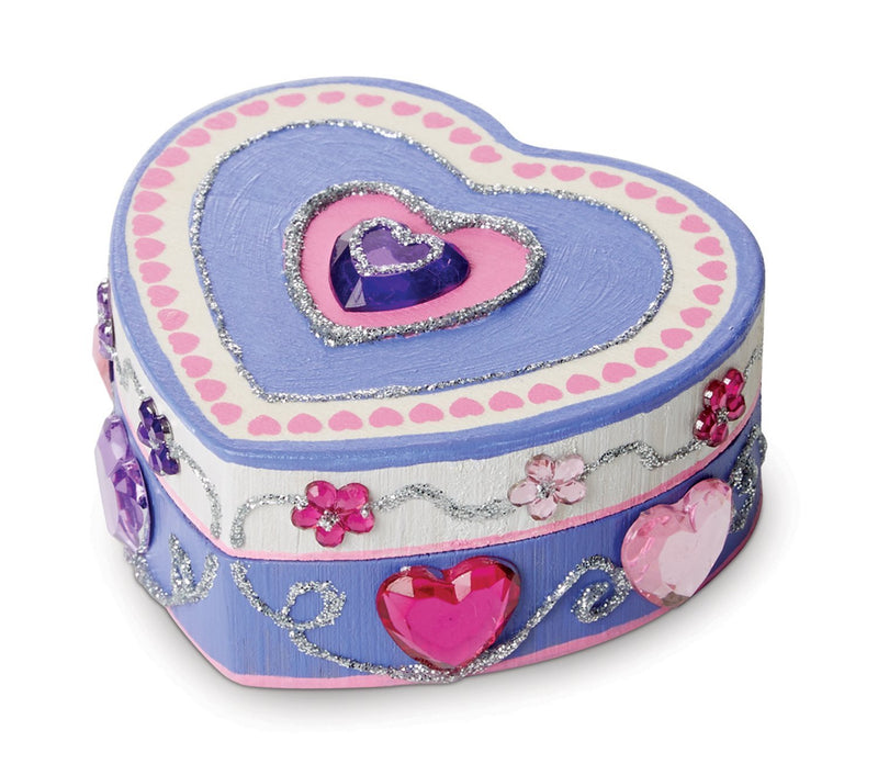 MELISSA & DOUG WOOD HEART BOX