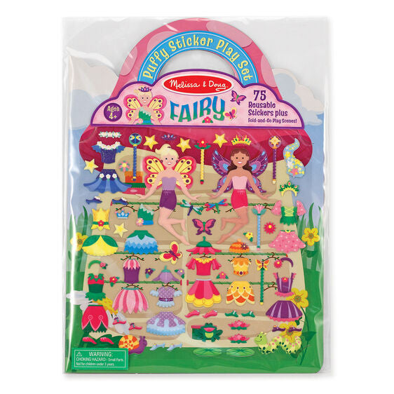 MELISSA & DOUG REUSABLE PUFFY STICKER- FAIRY