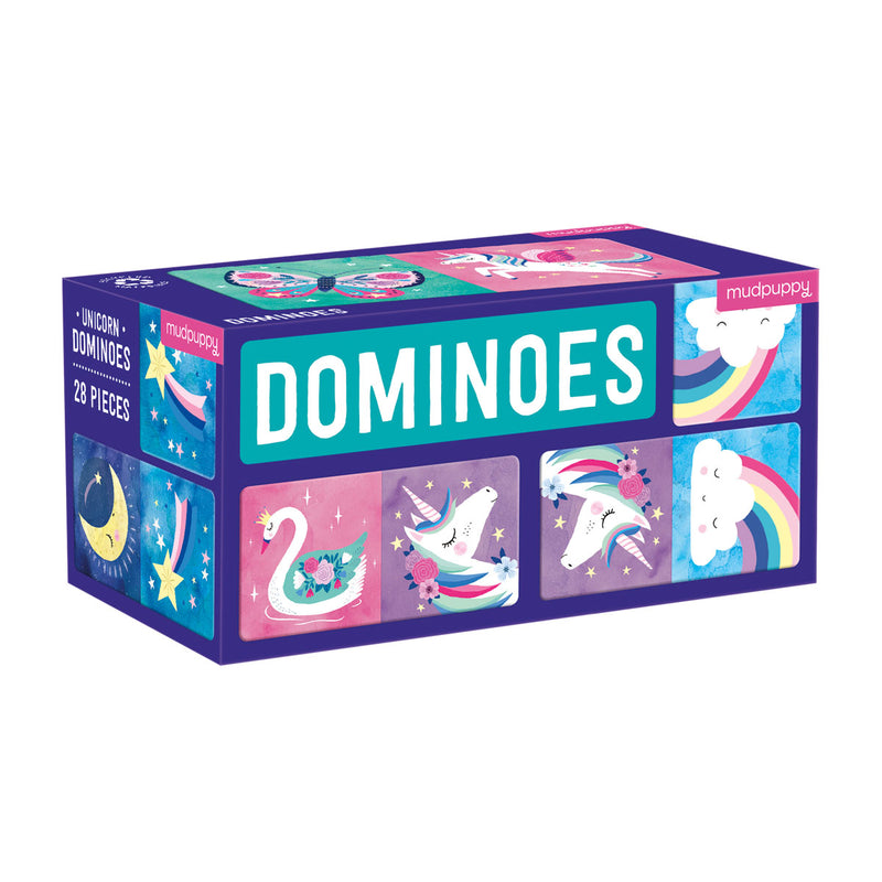 MUDPUPPY DOMINOES-UNICORN