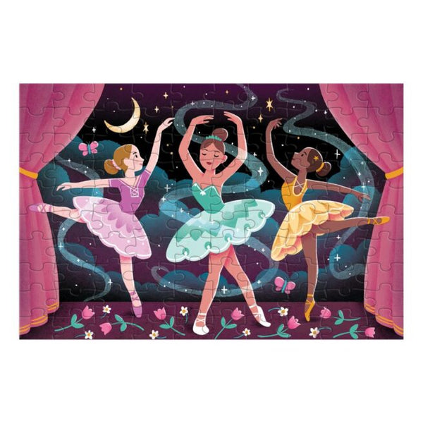 MUDPUPPY 100PC GLOW PUZZLE-MOONLIGHT BALLET