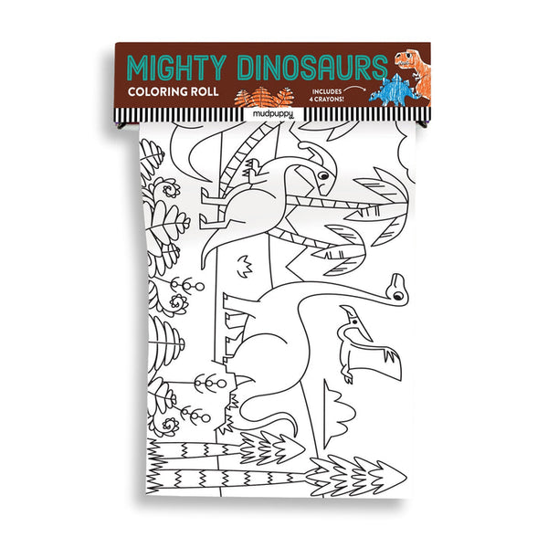 MUDPUPPY COLOURING ROLL- MIGHTY DINOSAURS