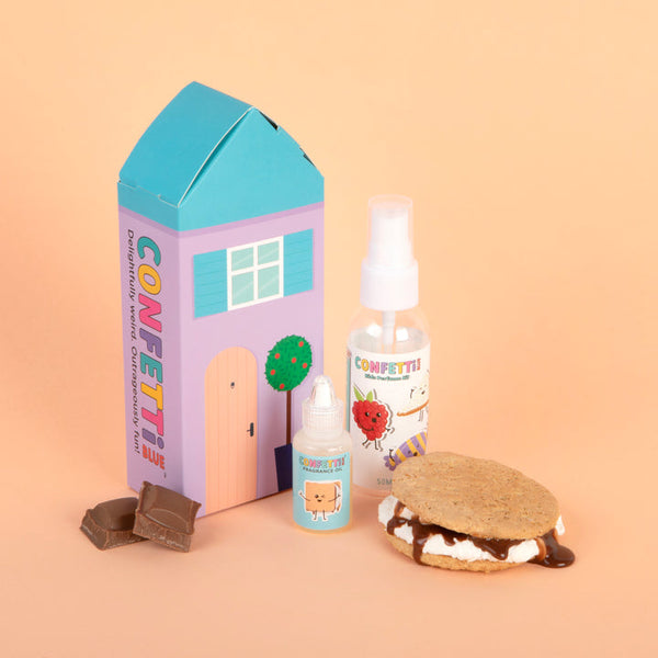 CONFETTI BLUE FAIRGROUND FAVOURITES PERFUME MAKING KIT