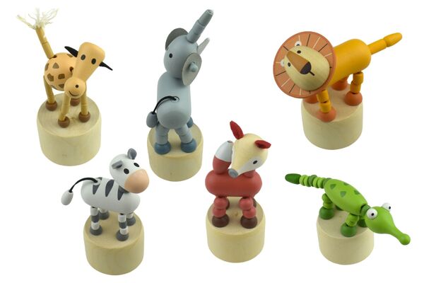 KAPER KIDZ WOODEN DANCING JUNGLE ANIMAL