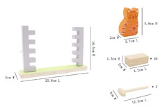 BLOCKS WOODEN JENGA WALL BOARD GAME