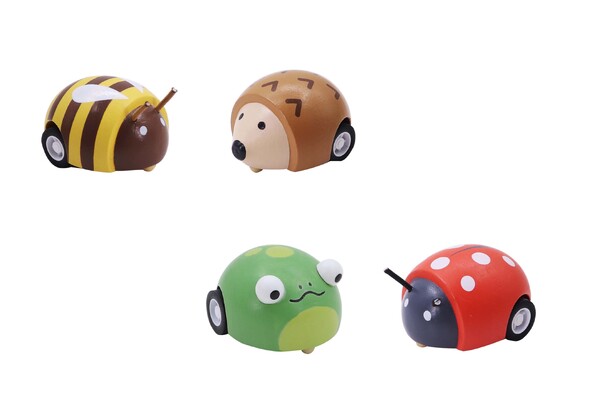 KAPER KIDZ WOODEN PULL BACK SPRING INSECT