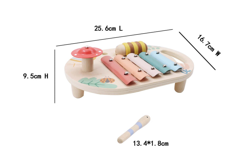 KAPER KIDZ WOODEN SPRING INSECT MUSIC TABLE