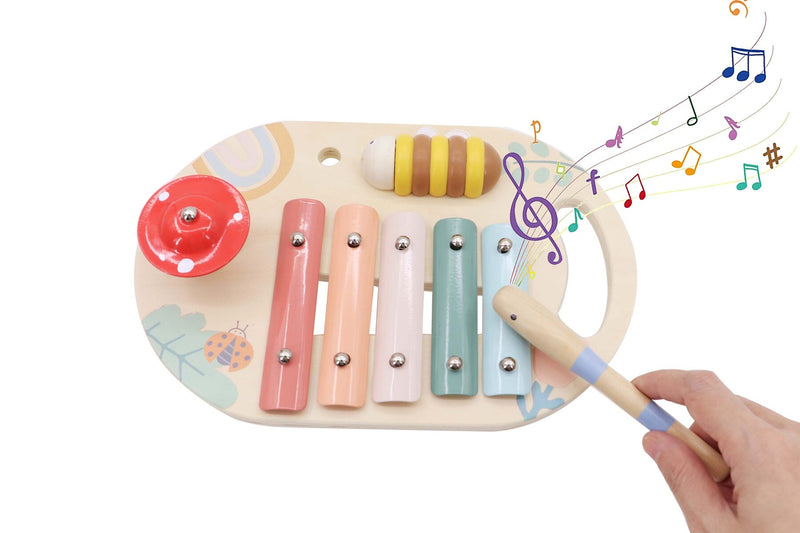 KAPER KIDZ WOODEN SPRING INSECT MUSIC TABLE
