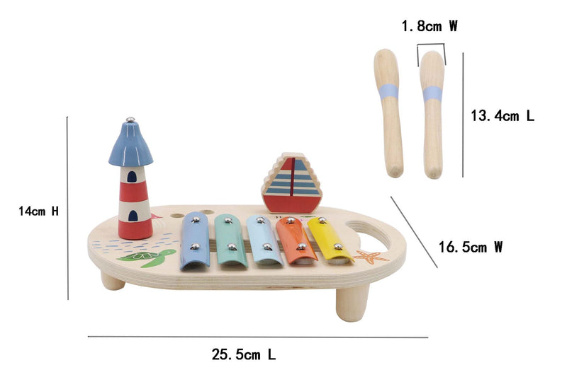 KAPER KIDZ WOODEN OCEAN MUSIC TABLE