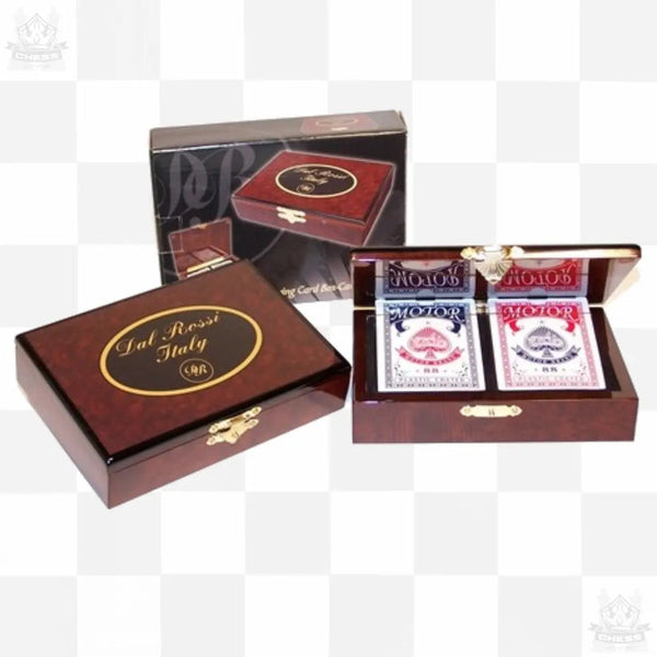 DAL ROSSI CARD BOX WITH 2 DECKS OF CARDS