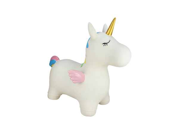 KAPER KIDZ BOUNCY RIDER UNICORN- WHITE