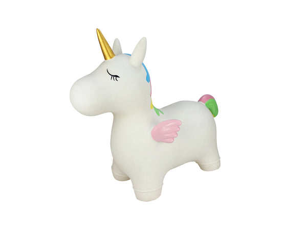 KAPER KIDZ BOUNCY RIDER UNICORN- WHITE