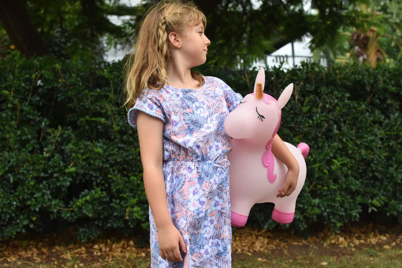 KAPER KIDZ BOUNCY RIDER UNICORN- PINK