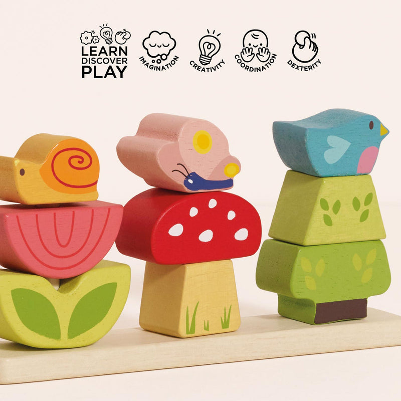 LE TOY VAN STACKING WOODLAND GARDEN