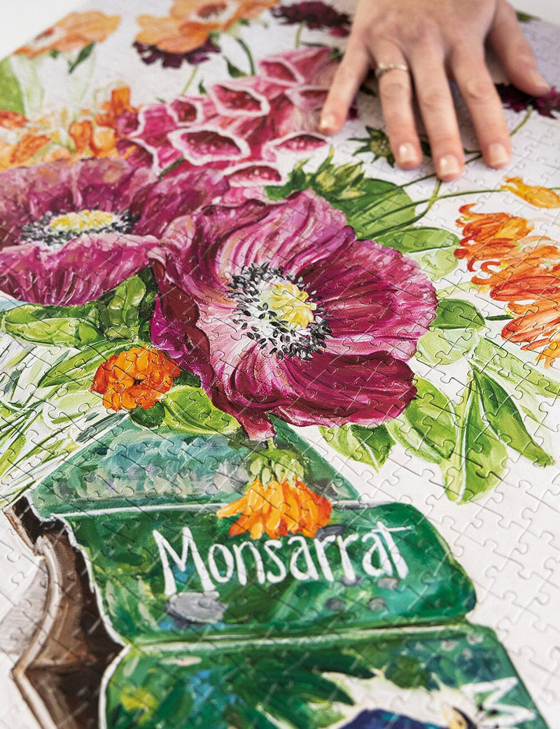 BESPOKE LETTERPRESS - POPPIES AND FOXGLOVE 1000PC