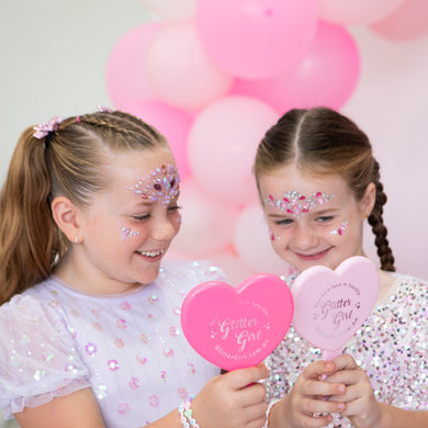 GLITTER GIRL UNICORN FACE GEMS- PURPLE PARTY