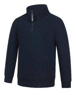 Ritemate Children's Zipper Closed Front Fleece Pullover - French Navy