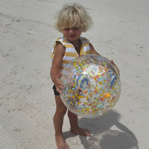 SUNNYLIFE 3D INFLATABLE BEACH BALL SAMMY THE SEAGULL