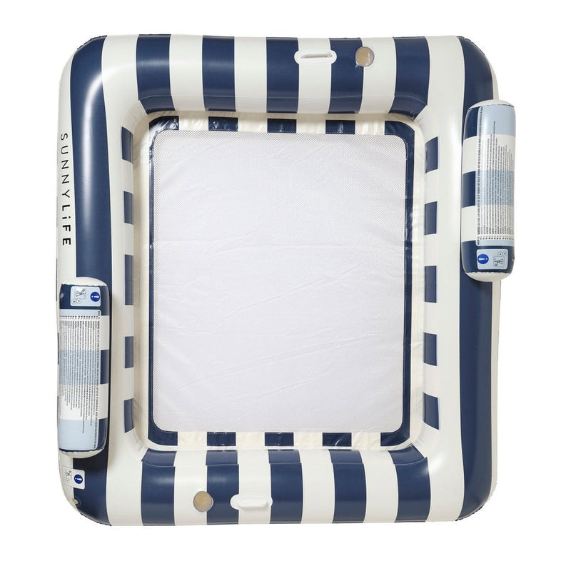 SUNNYLIFE DELUXE TWIN HAMMOCK- NAVY STRIPE