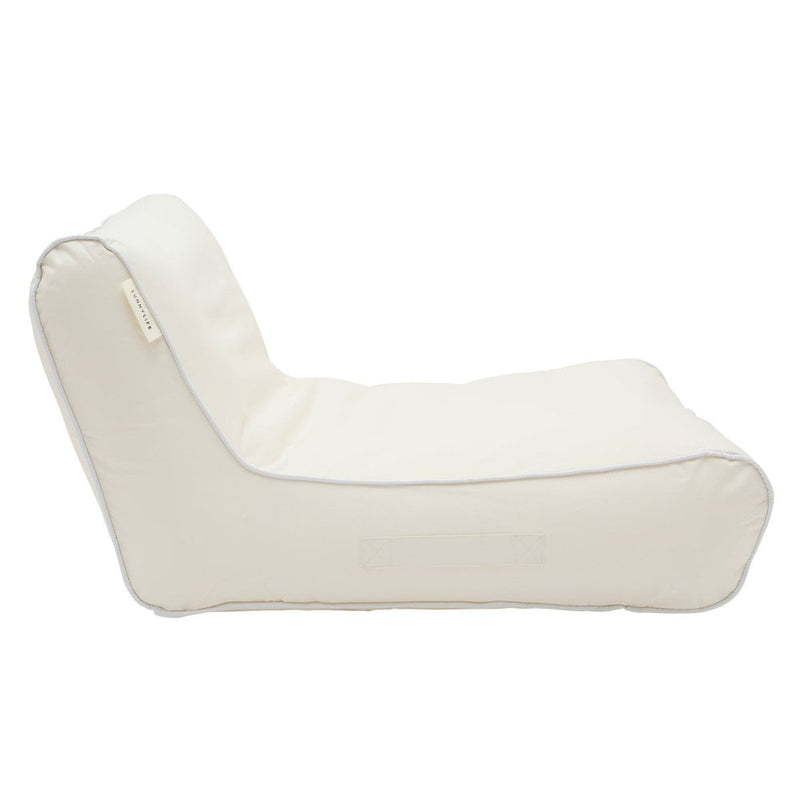 SUUNYLIFE LUXE FLOATING CHAIR- CASA CREAM, SAGE & MARINE STRIPE