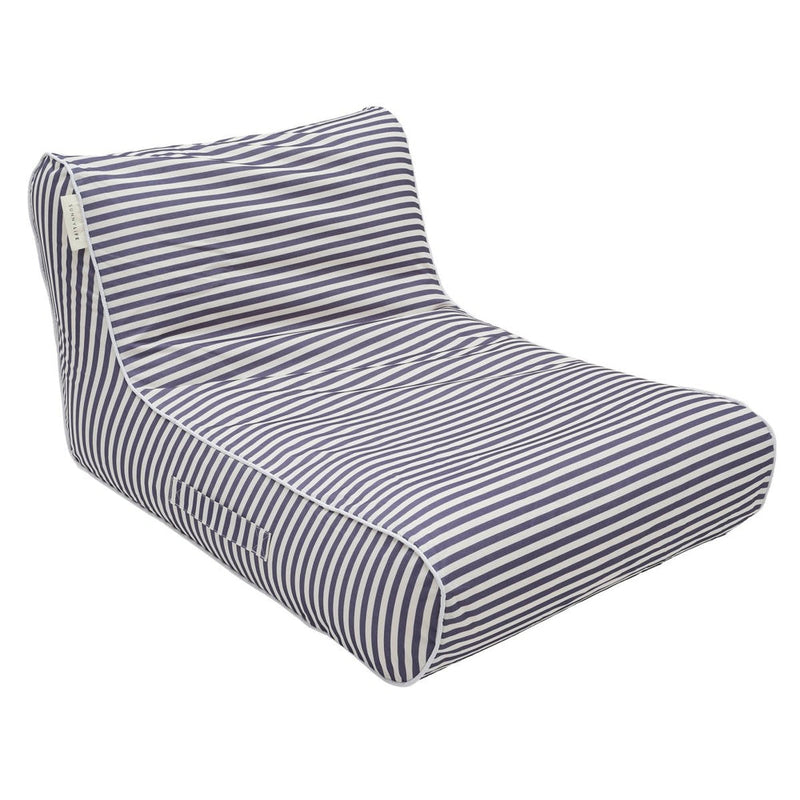 SUUNYLIFE LUXE FLOATING CHAIR- CASA CREAM, SAGE & MARINE STRIPE