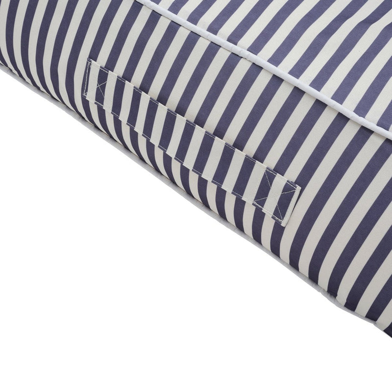 SUUNYLIFE LUXE FLOATING CHAIR- CASA CREAM, SAGE & MARINE STRIPE