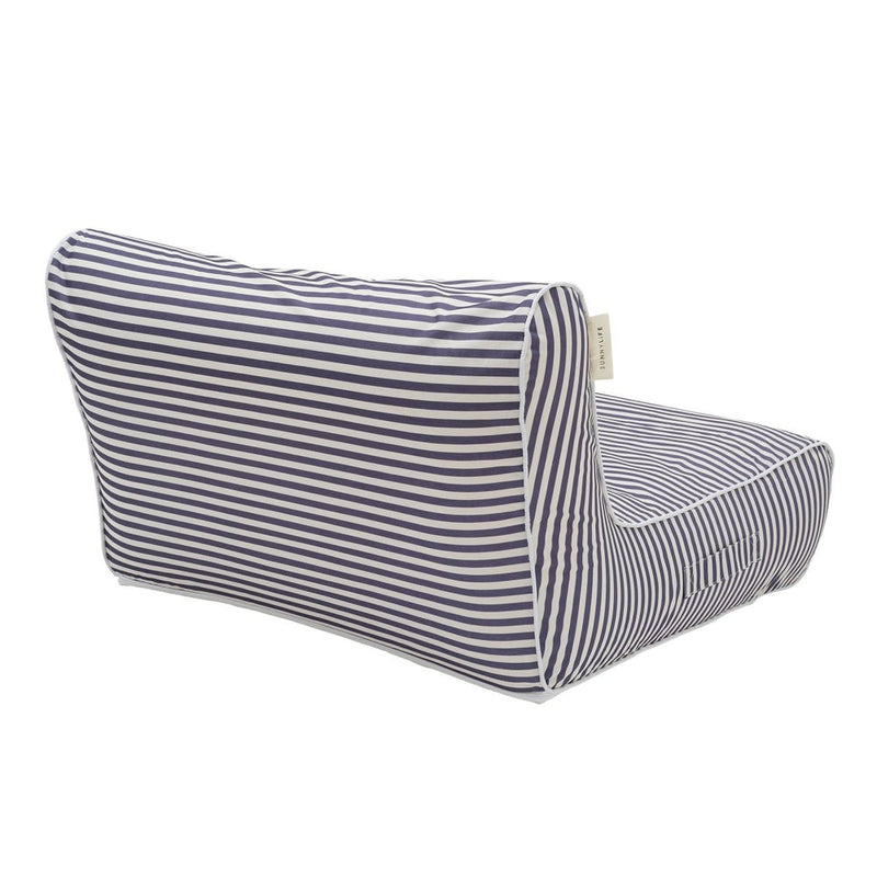 SUUNYLIFE LUXE FLOATING CHAIR- CASA CREAM, SAGE & MARINE STRIPE