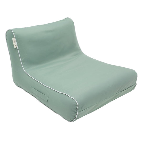 SUUNYLIFE LUXE FLOATING CHAIR- CASA CREAM, SAGE & MARINE STRIPE