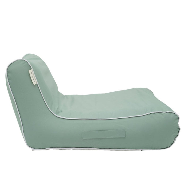 SUUNYLIFE LUXE FLOATING CHAIR- CASA CREAM, SAGE & MARINE STRIPE