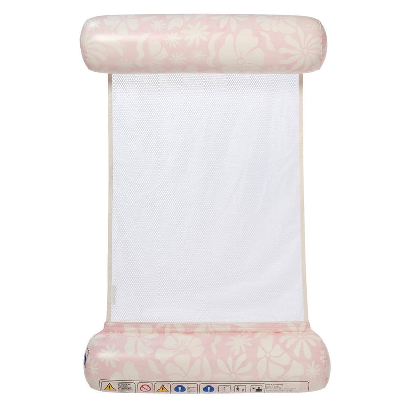 SUNNYLIFE BOLSTER HAMMOCK- PINK FLORAL