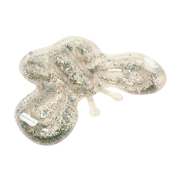 SUNNYLIFE KIDS LIE ON FLOAT- COTTON CANDY/ GLITTER