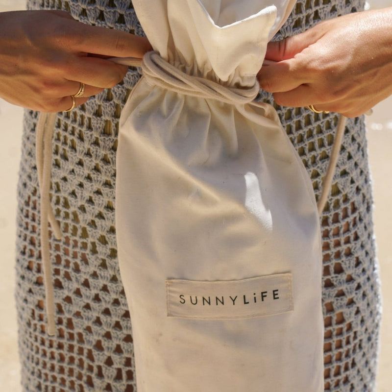 SUNNYLIFE LUXE BEACH UMBRELLA- CREAM