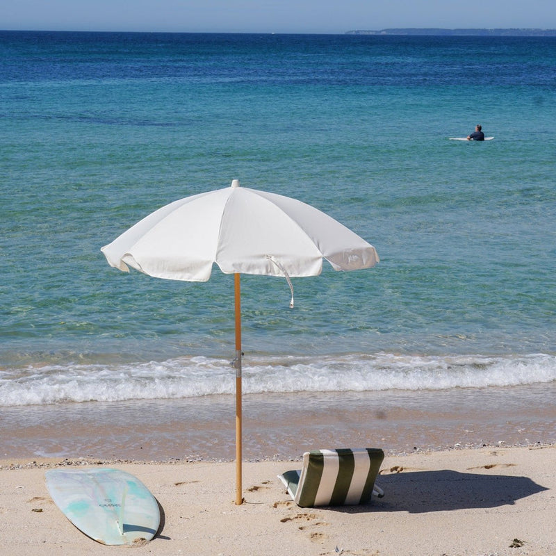 SUNNYLIFE LUXE BEACH UMBRELLA- CREAM