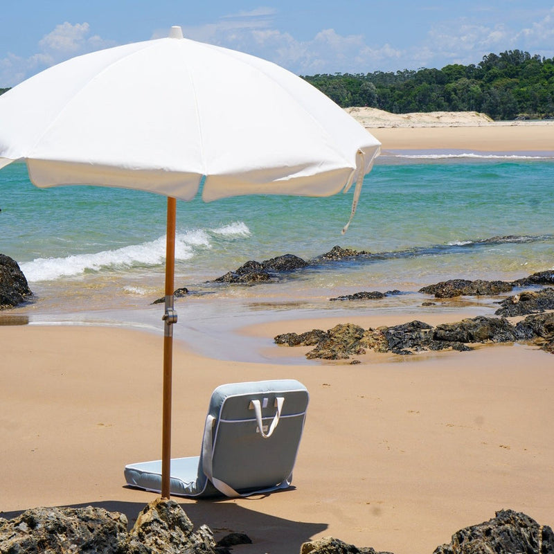 SUNNYLIFE LUXE BEACH UMBRELLA- CREAM
