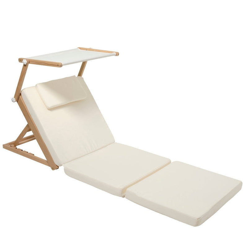 SUNNYLIFE POOL HOUSE DAYBED- CASA CREAM & SAGE STRIPE