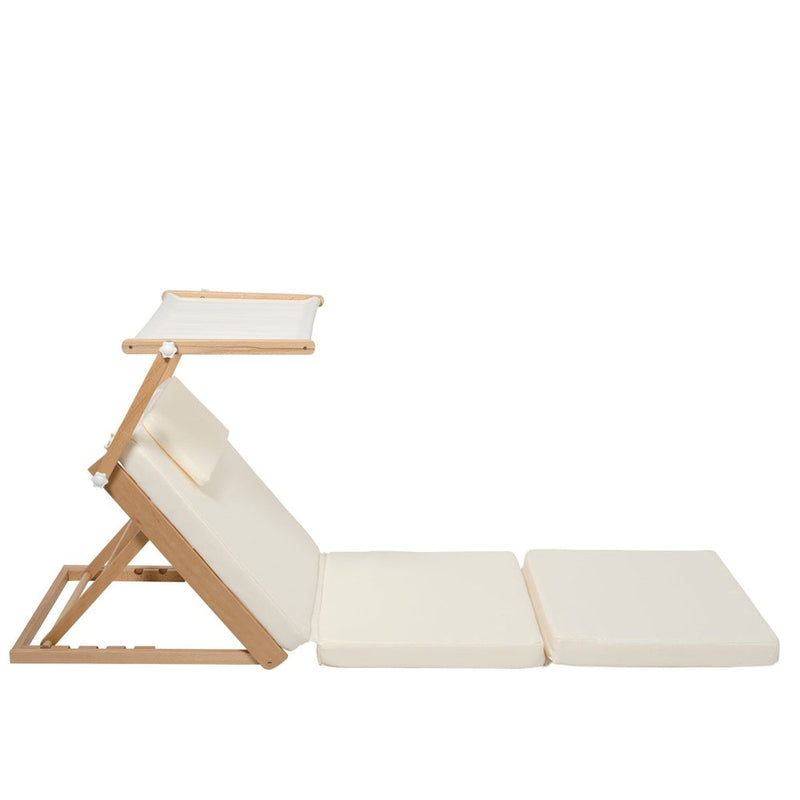 SUNNYLIFE POOL HOUSE DAYBED- CASA CREAM & SAGE STRIPE