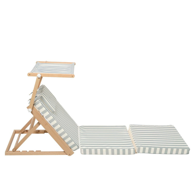 SUNNYLIFE POOL HOUSE DAYBED- CASA CREAM & SAGE STRIPE