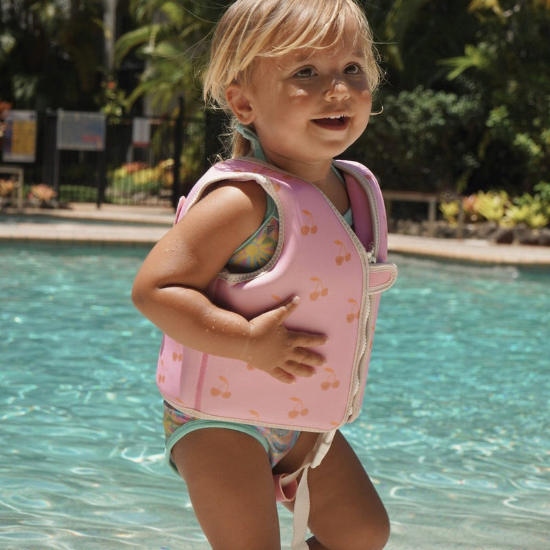 SUNNYLIFE KIDS SWIM VEST-  COTTON CANDY