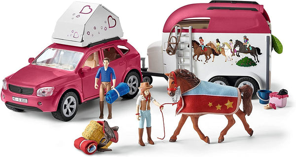 SCHLEICH HORSE CLUB ADVENTURES WITH CAR AND TRAILER