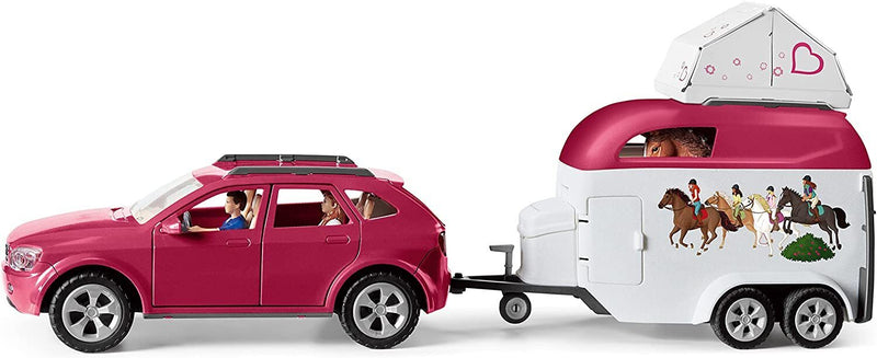 SCHLEICH HORSE CLUB ADVENTURES WITH CAR AND TRAILER