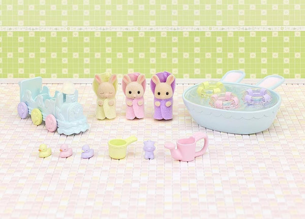 SYLVANIAN FAMILES TRIPLETS BABY BATHTIME