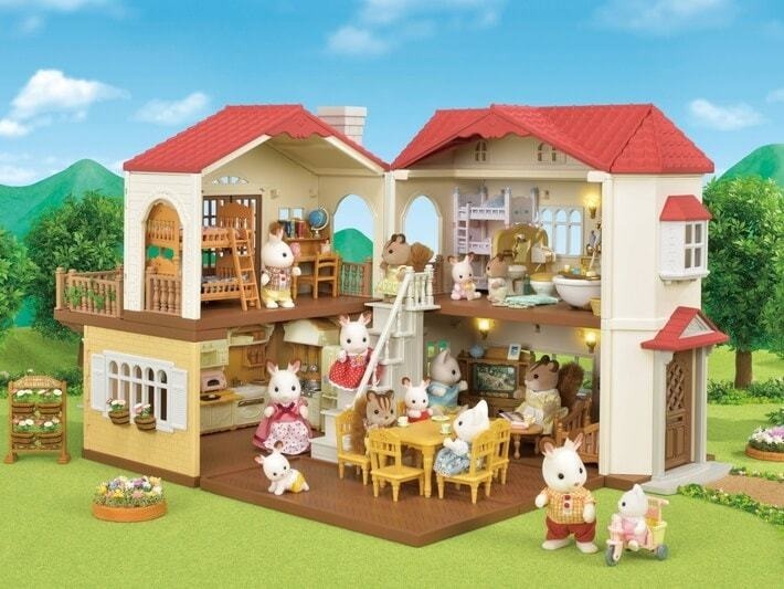 SYLVANIAN FAMILIES RED ROOF HOME W ATTIC