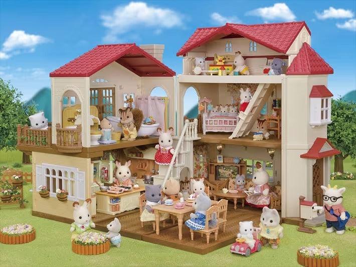 SYLVANIAN FAMILIES RED ROOF HOME W ATTIC