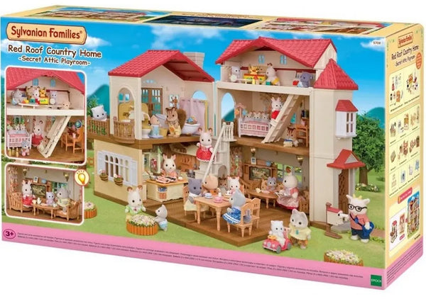 SYLVANIAN FAMILIES RED ROOF HOME W ATTIC