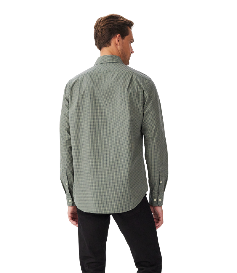 R.M. Williams Parkes Poplin Check Shirt - Sage/Navy