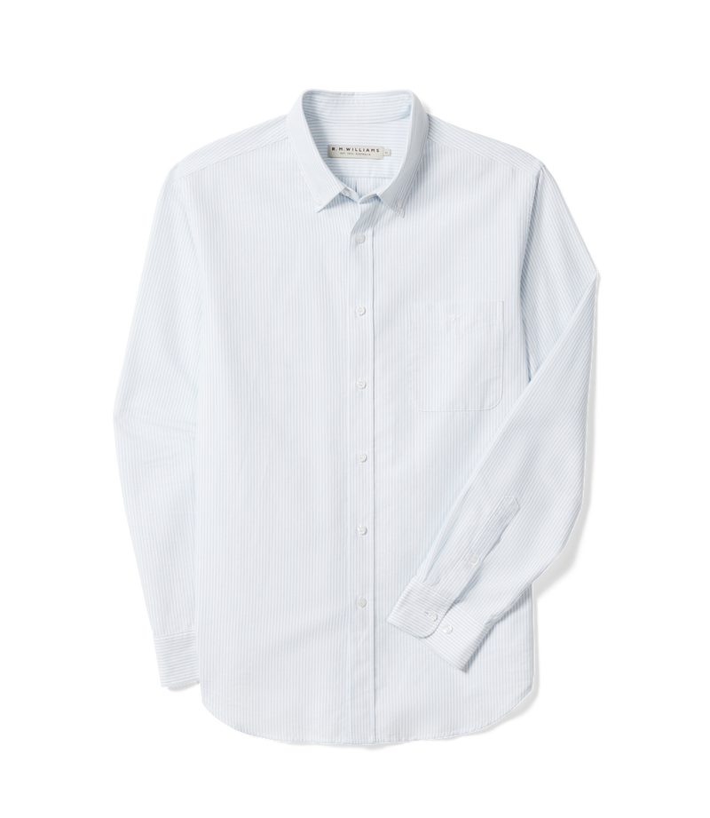 R.M. Williams Regular Oxford Shirt - Blue/White