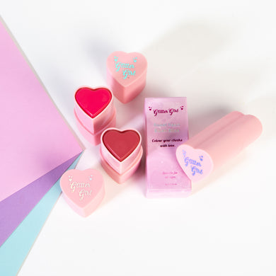 GLITTER GIRL SWEET HEART BLUSH STICK- SUGAR HEART