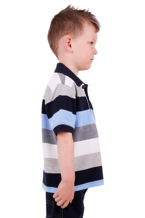 Thomas Cook Boys (Kids) Drummond Short Sleeve Polo - Navy/Blue